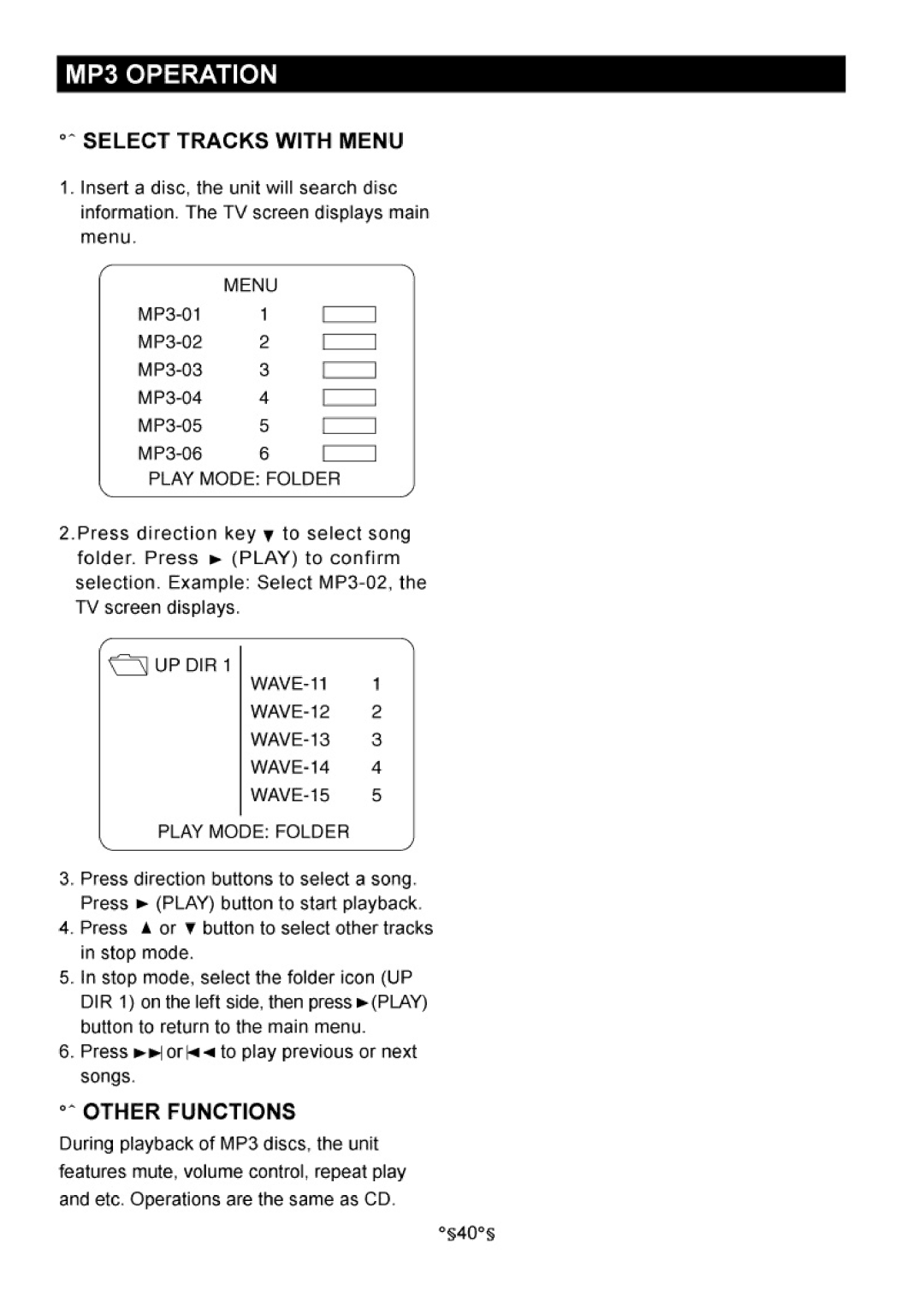 Audiovox D1730 manual 