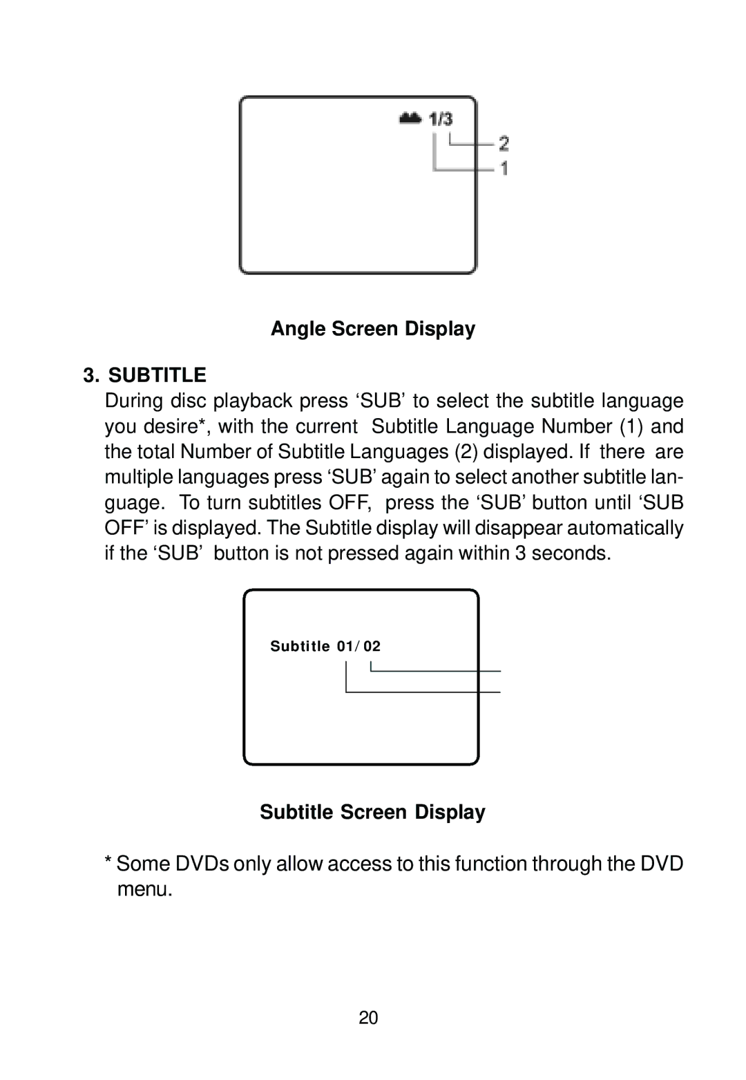 Audiovox D1788PK manual Subtitle 