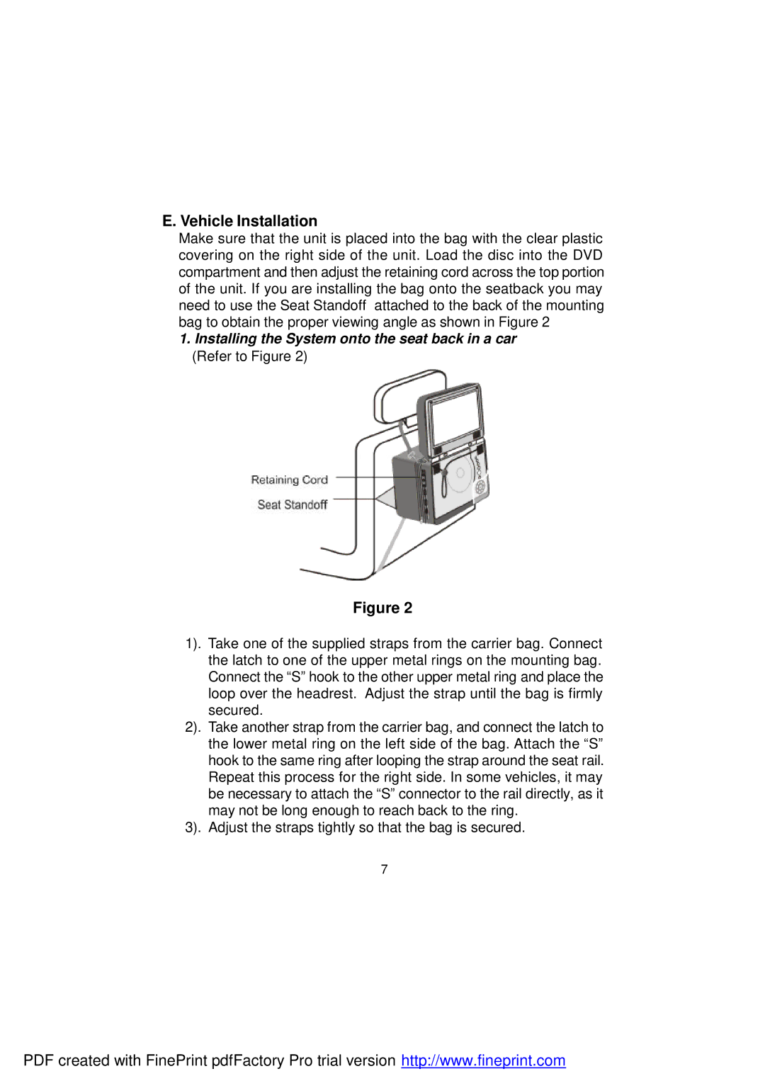 Audiovox D1812PK manual Vehicle Installation 