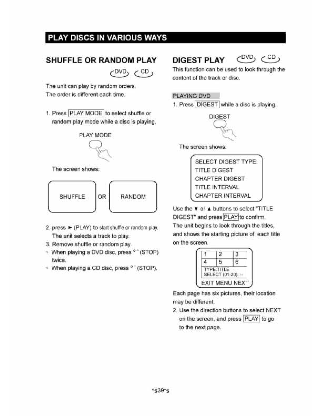 Audiovox D1830 manual 