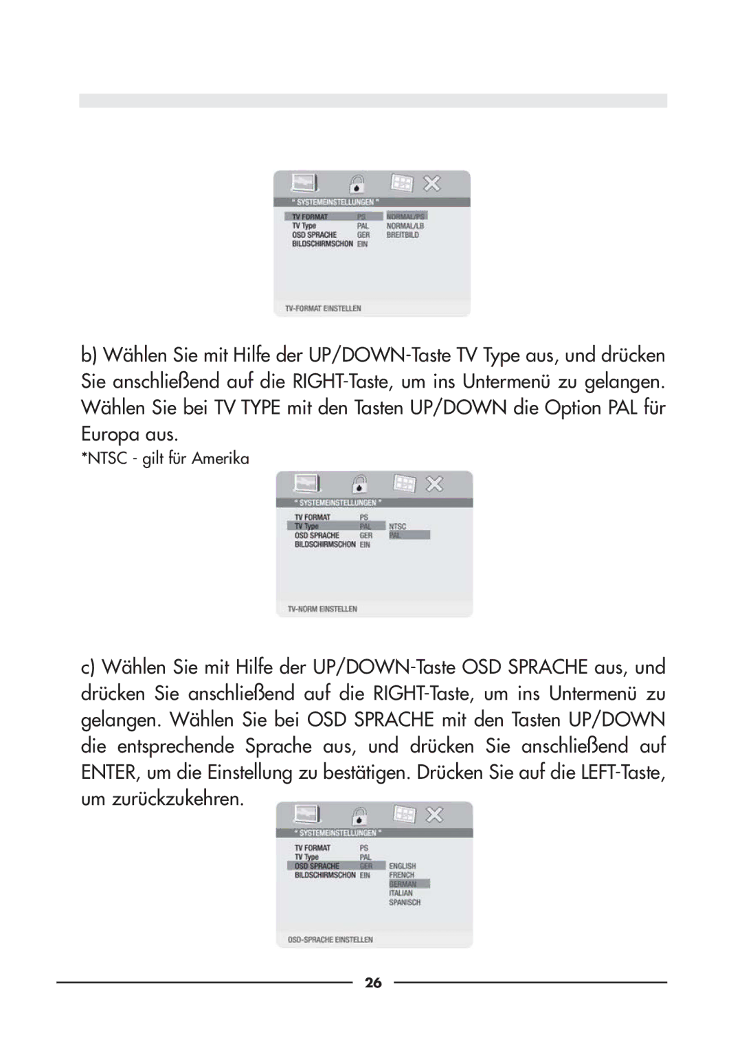 Audiovox D900 owner manual Ntsc gilt für Amerika 