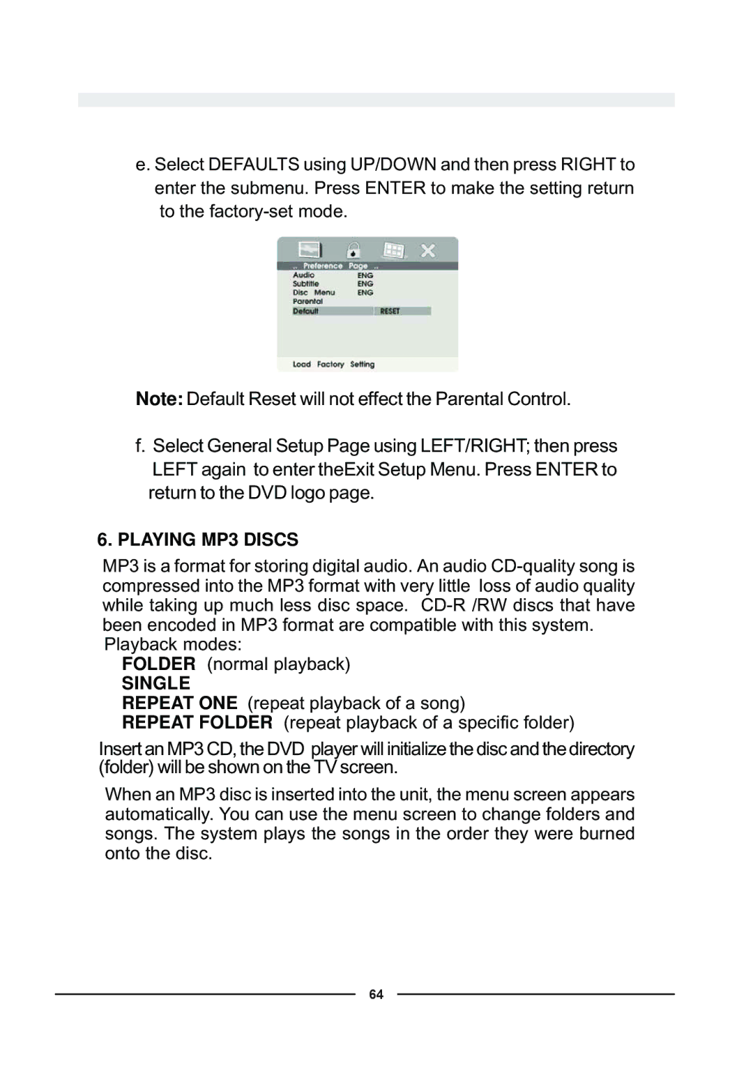 Audiovox D900 owner manual Single 