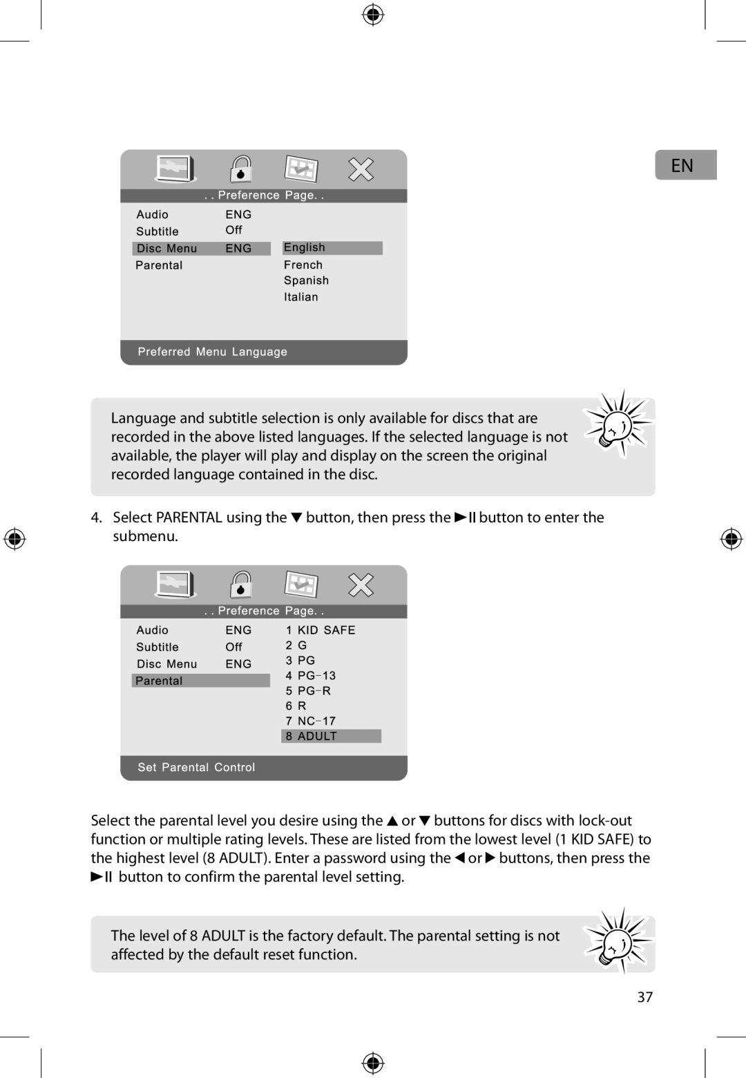 Audiovox DFL710PK user manual 