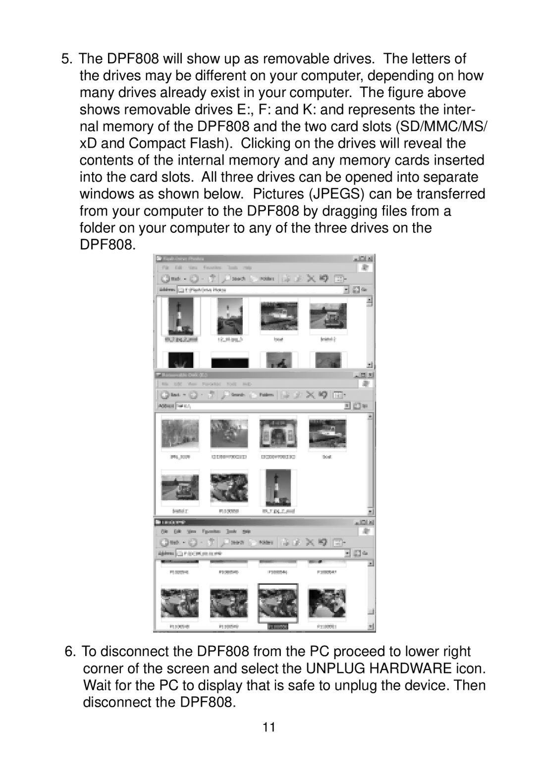 Audiovox DPF808 owner manual 