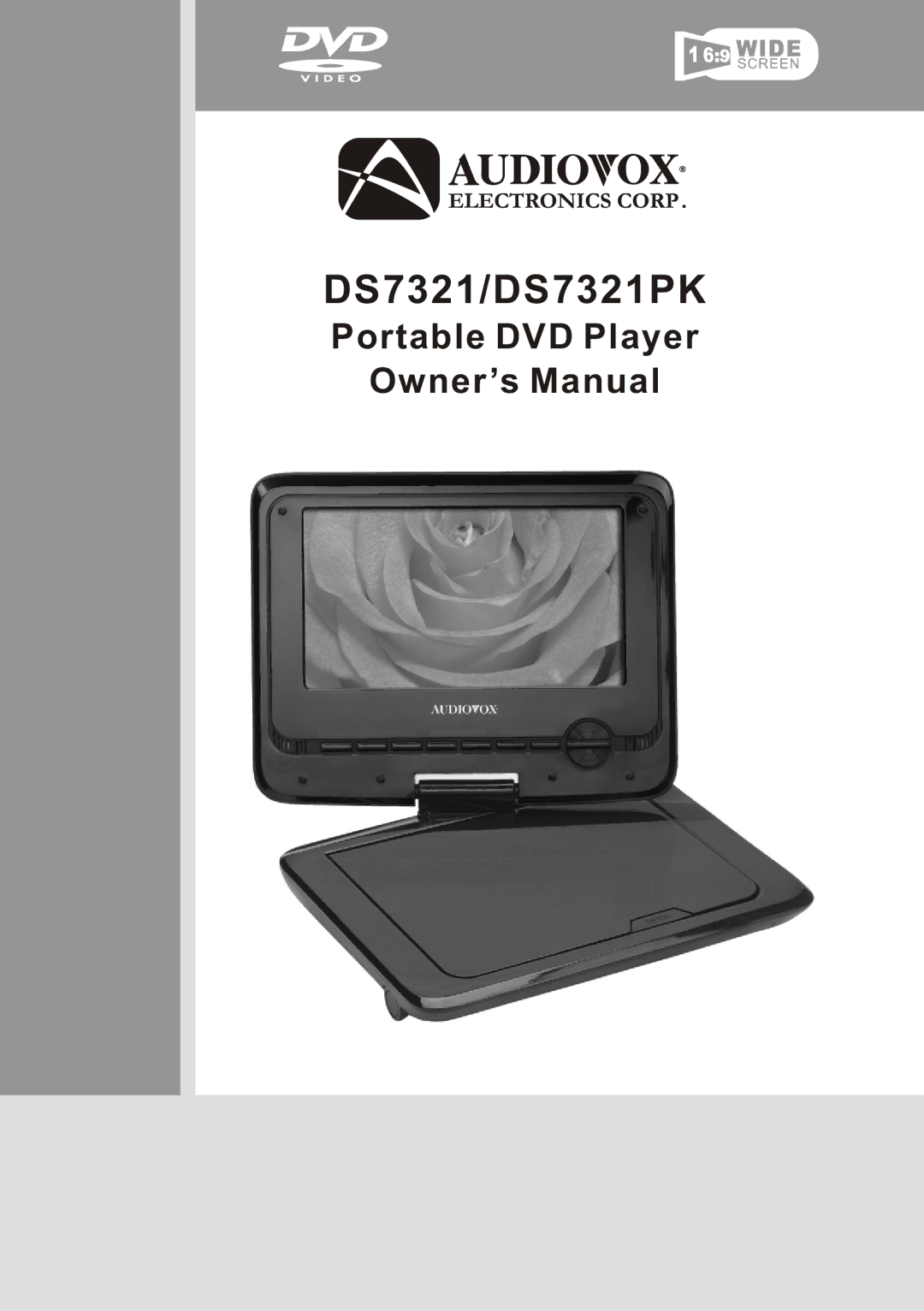 Audiovox DS7321 PK owner manual DS7321/DS7321PK 