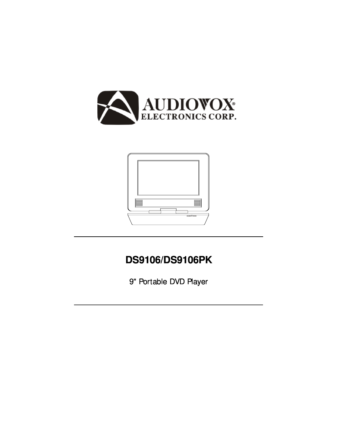 Audiovox manual DS9106/DS9106PK, Portable DVD Player, Cha Rge Pow Er 