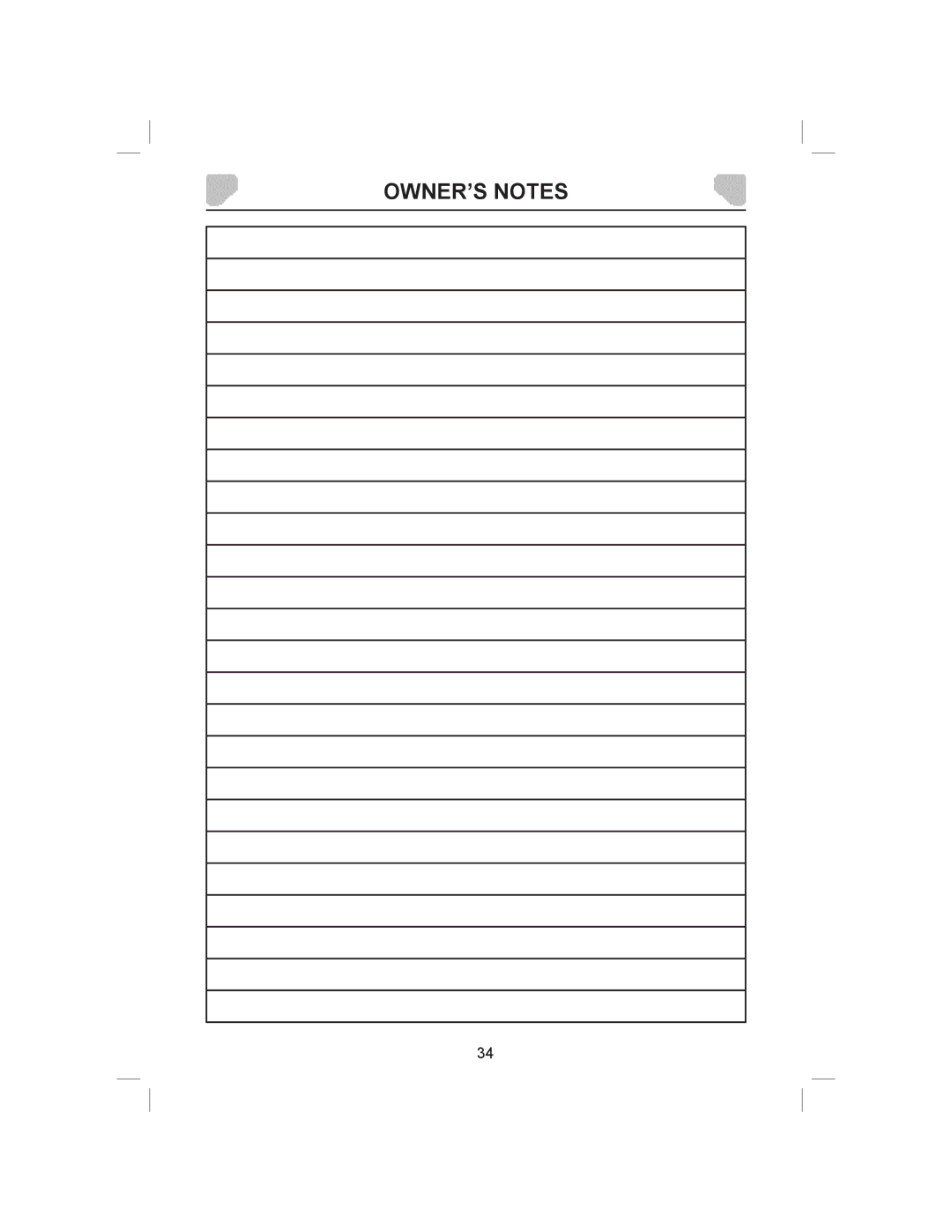 Audiovox DS9843T owner manual OWNER’S Notes 