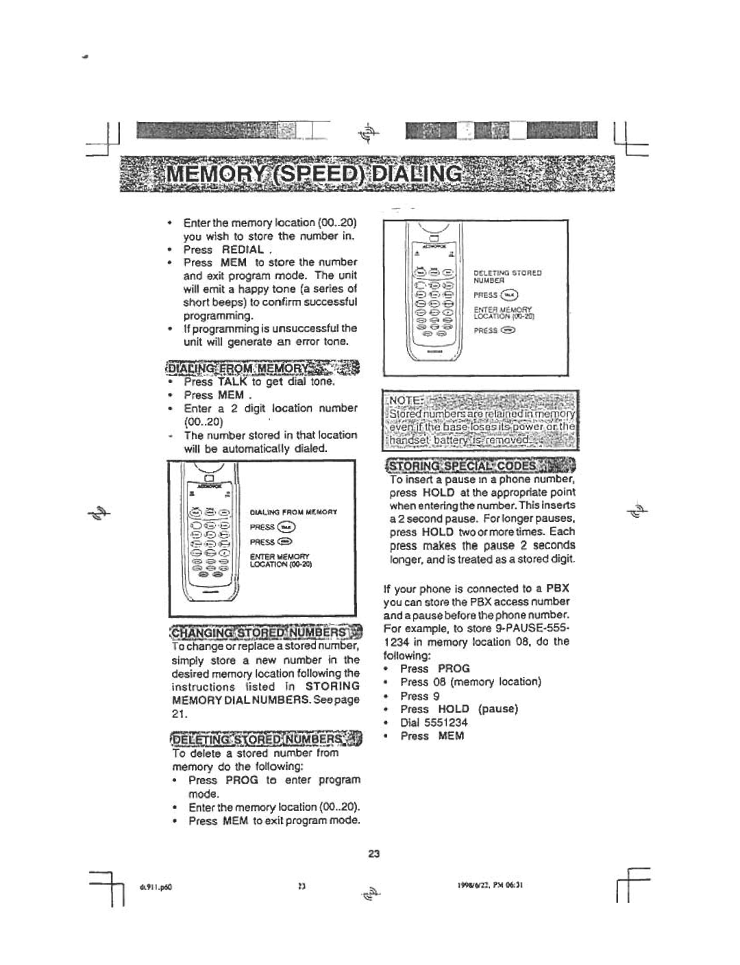 Audiovox DT 911 manual ~~~~§~ 