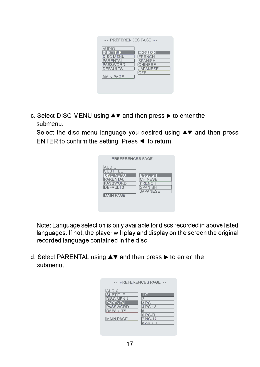 Audiovox DV9000 owner manual 