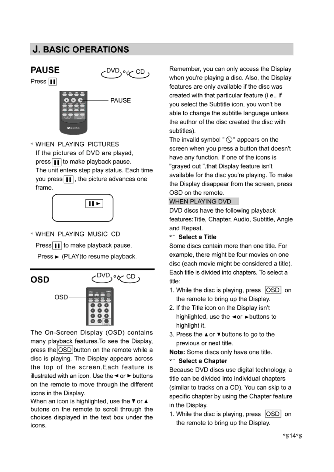 Audiovox DVD-220 manual 