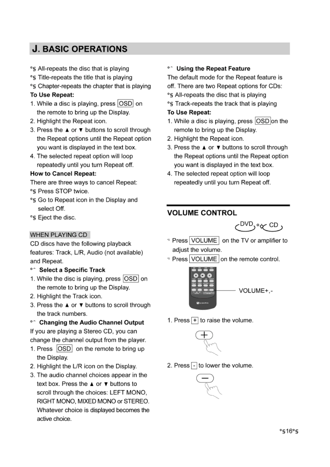 Audiovox DVD-220 manual 