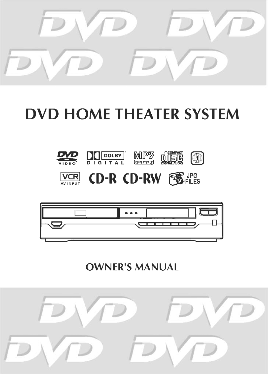 Audiovox DVD Home Theater System manual 