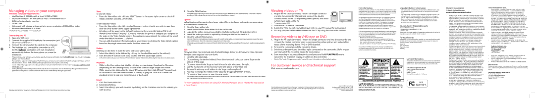 Audiovox EZ207MD owner manual Windows computer requirements, Connecting to a PC, Save, Delete, Upload, Edit, Playback 