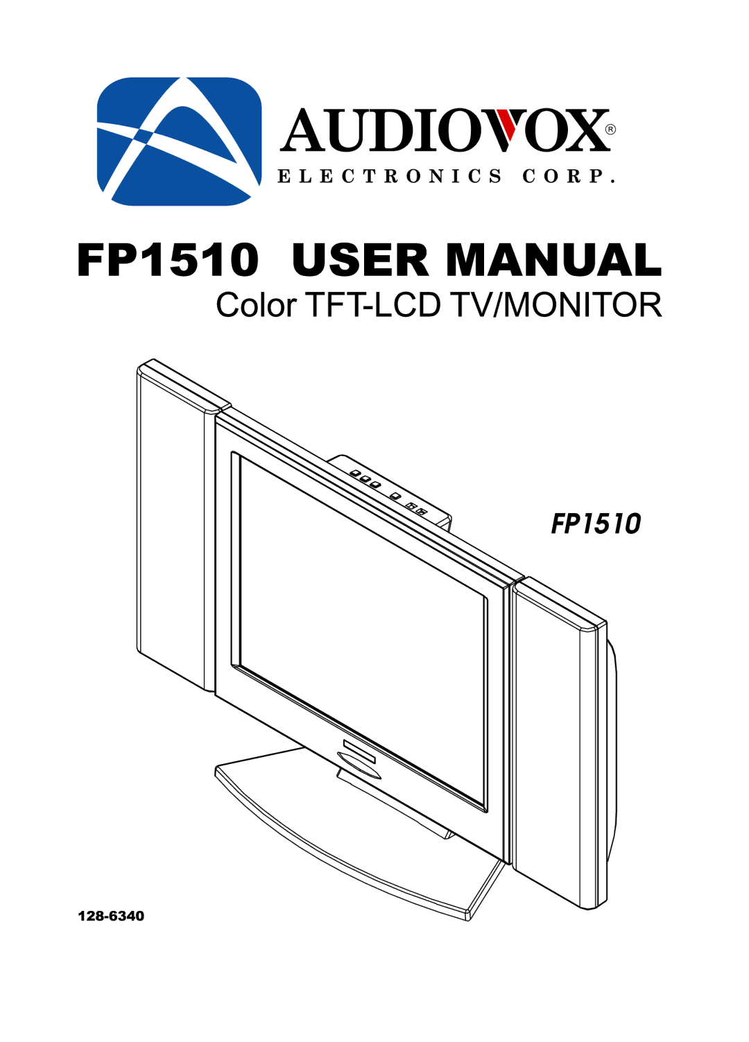 Audiovox FP1510 manual 