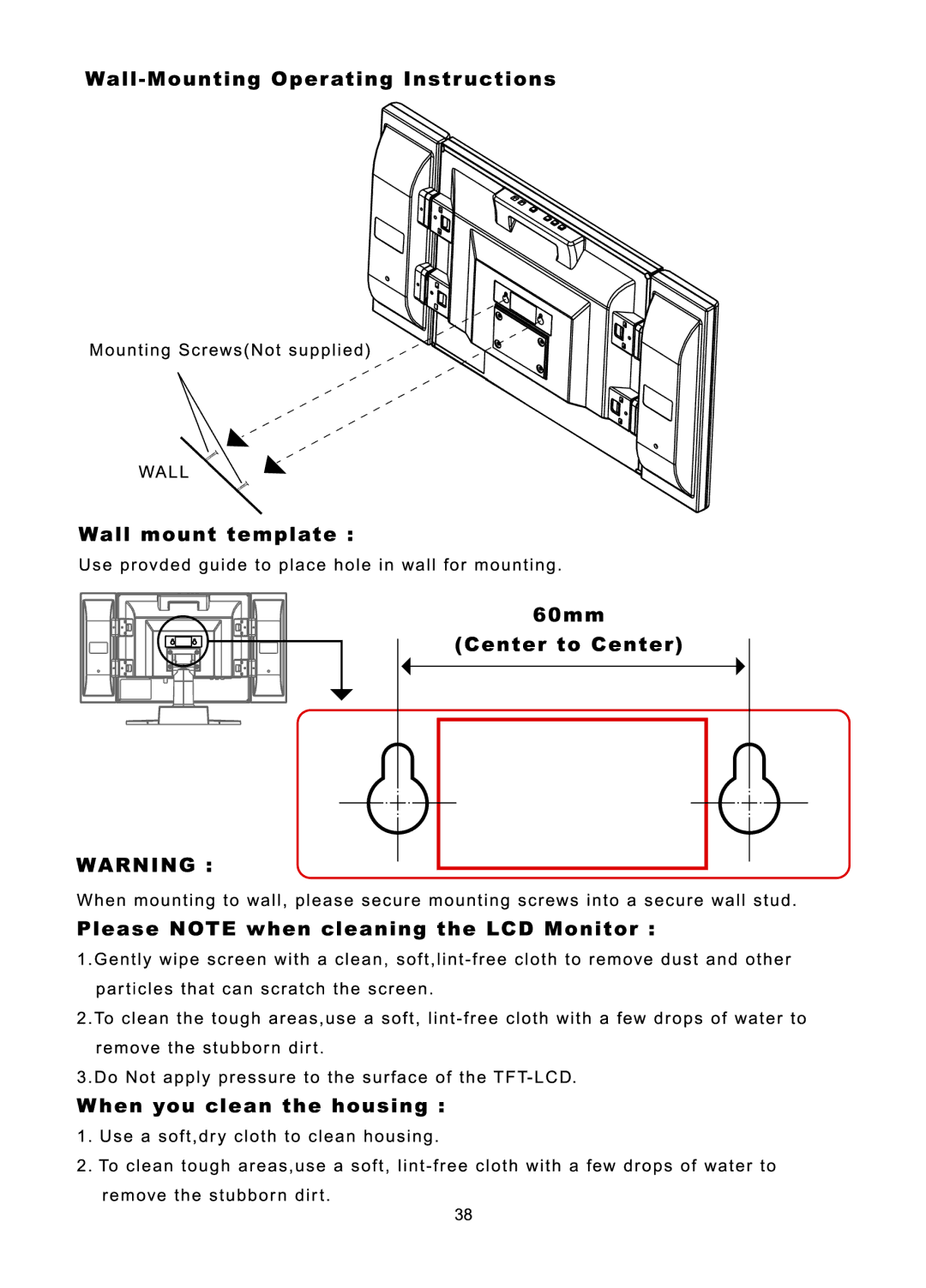 Audiovox FP1510 manual 