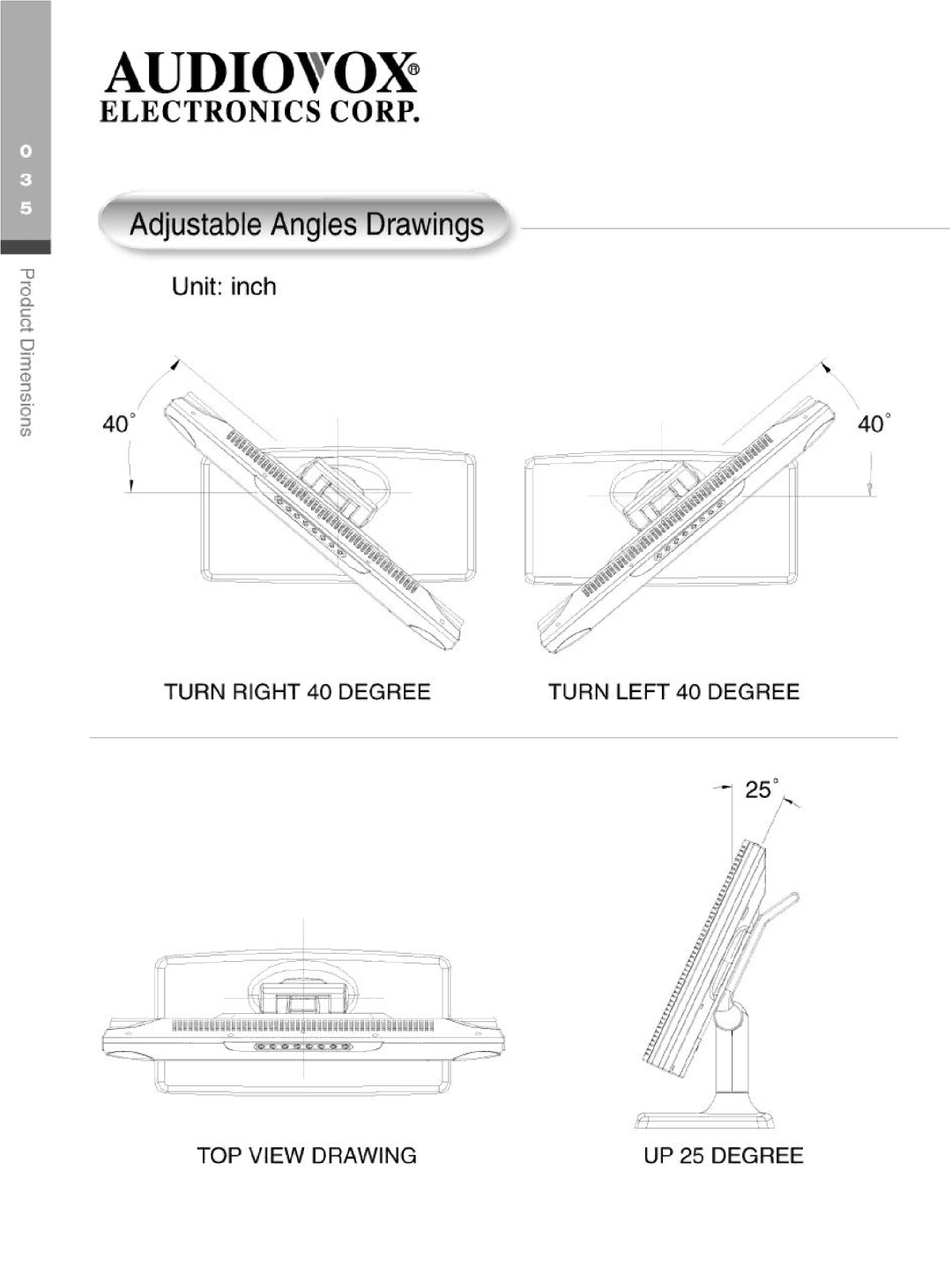 Audiovox FP2000 manual 