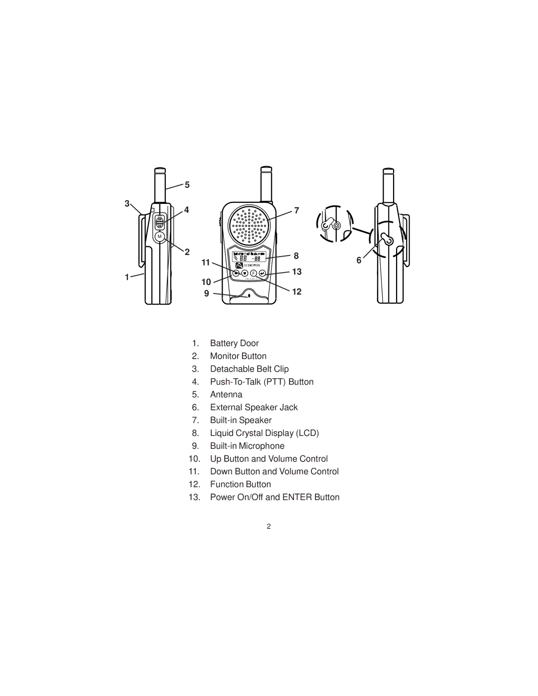 Audiovox FR-1438-2 owner manual FR1438-2 