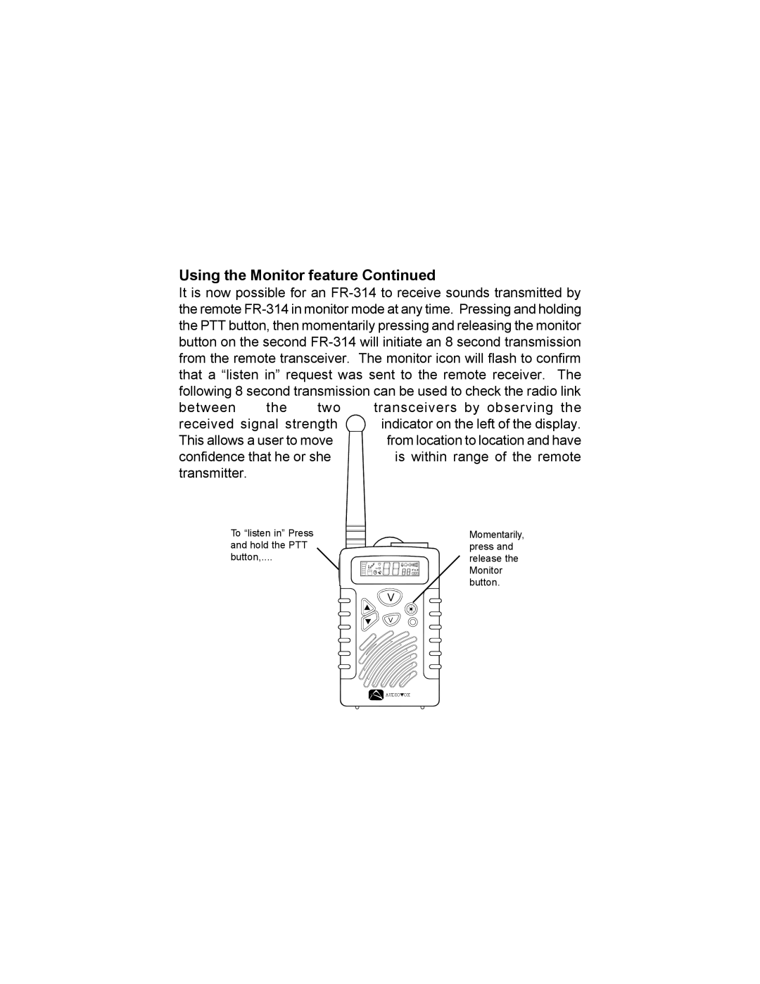 Audiovox FR-314 owner manual Ÿþýüû ûù 