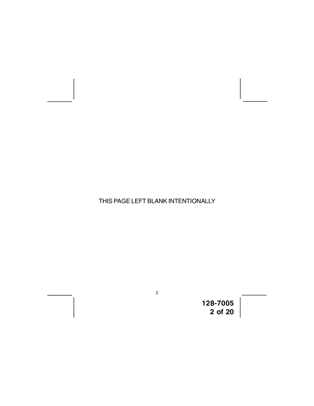 Audiovox GMRS121-2 owner manual This page Left Blank Intentionally 