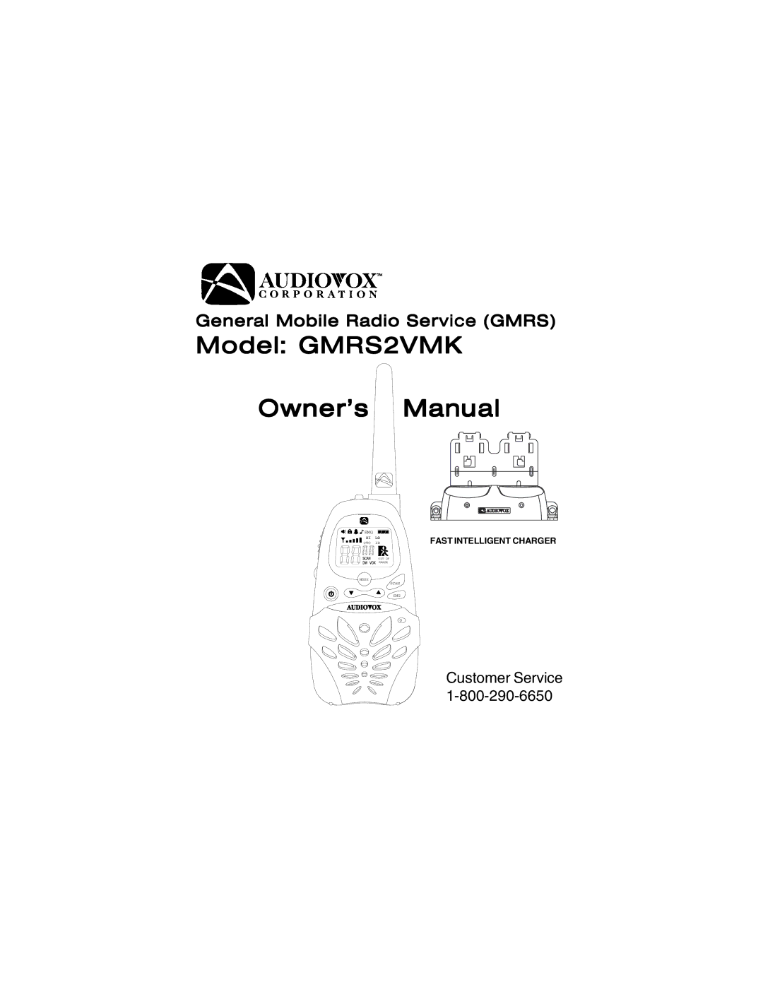 Audiovox manual Model GMRS2VMK 