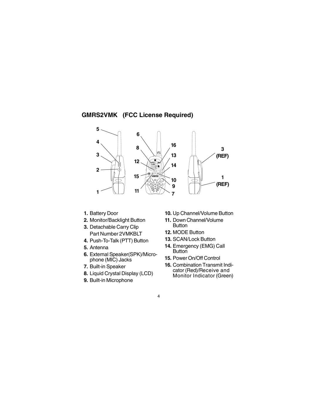 Audiovox GMRS2VMK manual 13REF, 111 9REF 