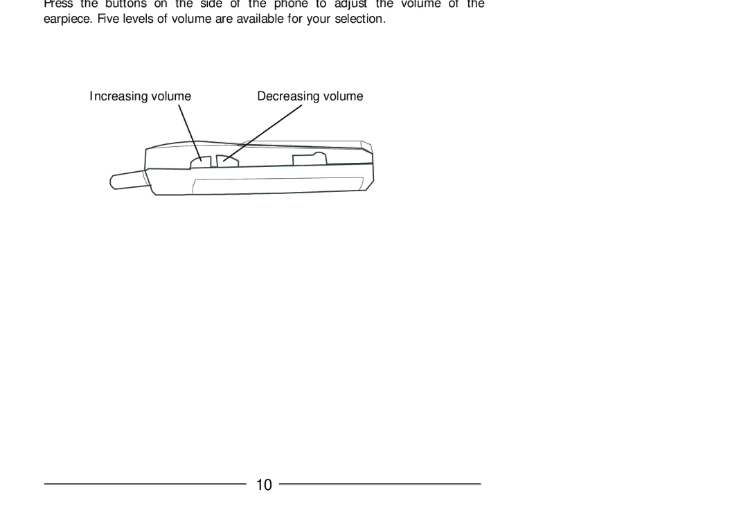 Audiovox GSM 900 system user manual Increasing volume 