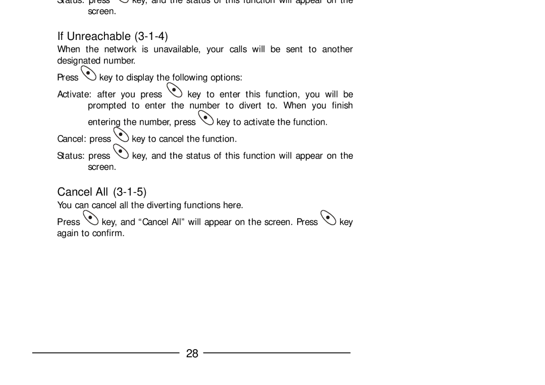 Audiovox GSM 900 system user manual If Unreachable, Cancel All 