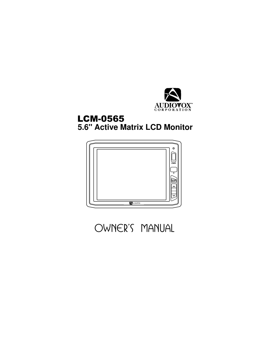 Audiovox LCM-0565 manual 