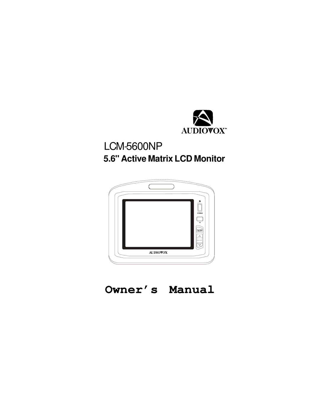 Audiovox LCM-5600NP owner manual 