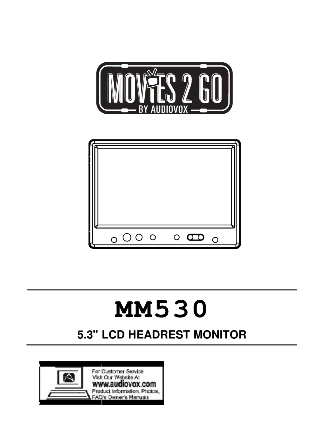 Audiovox MM530 manual 