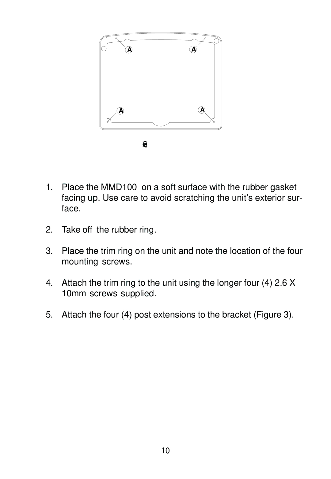 Audiovox MMD100 installation manual 