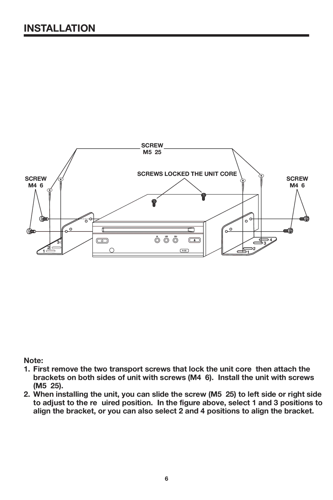 Audiovox MMDV2 owner manual Installation 