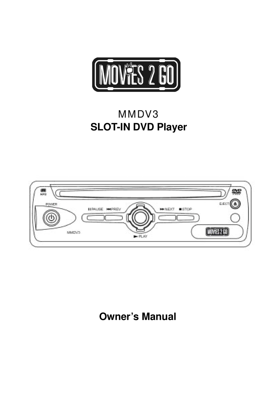 Audiovox MMH56 owner manual MMDV3 