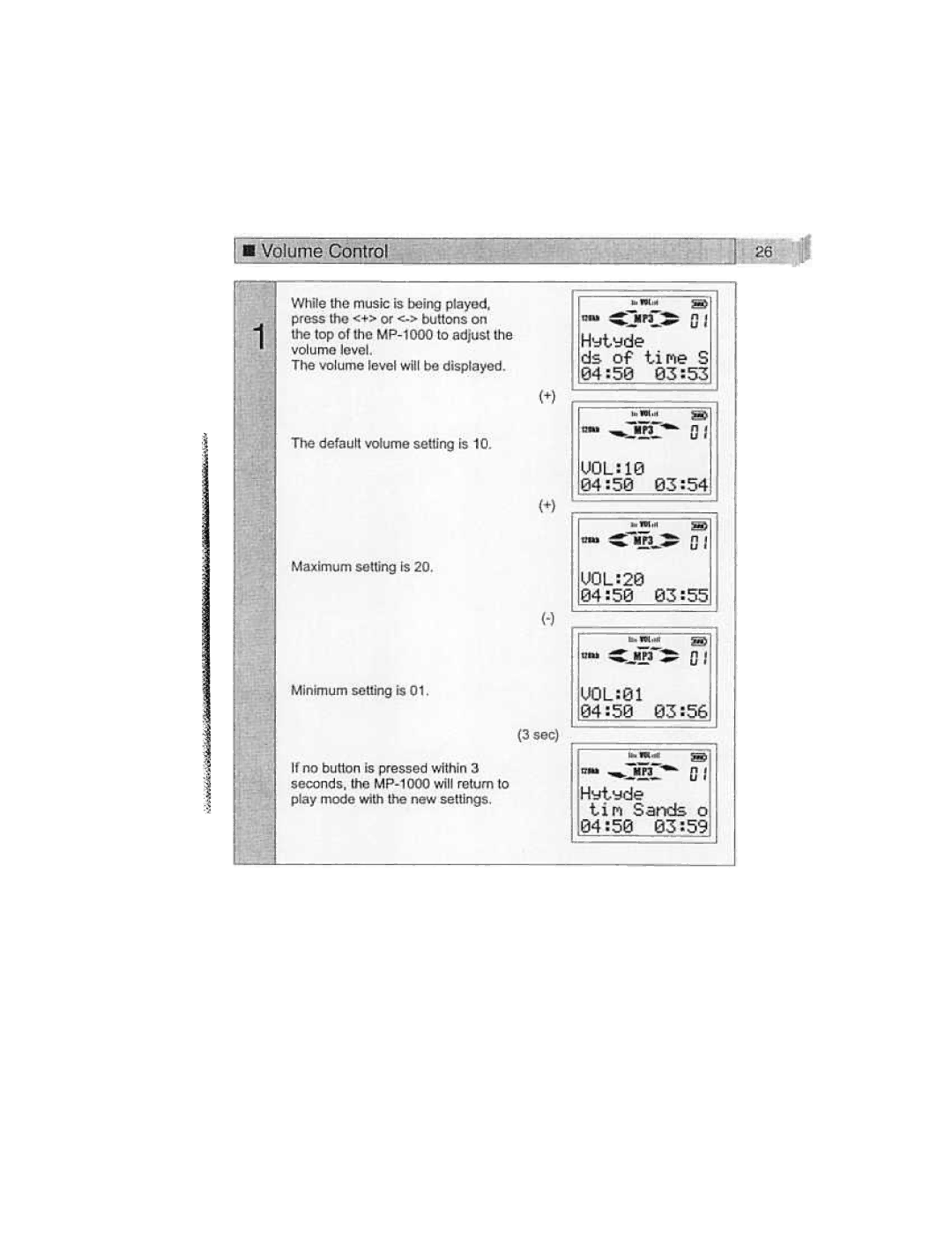 Audiovox MP1000 manual 