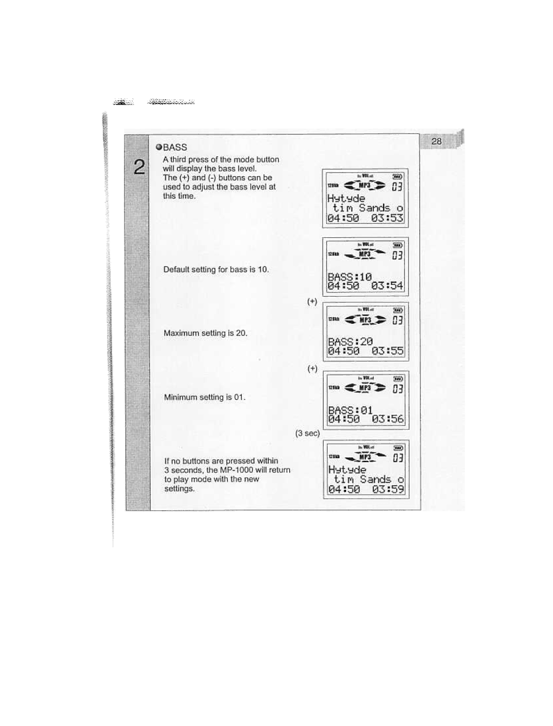 Audiovox MP1000 manual ~ ~~~~,,i,~ 