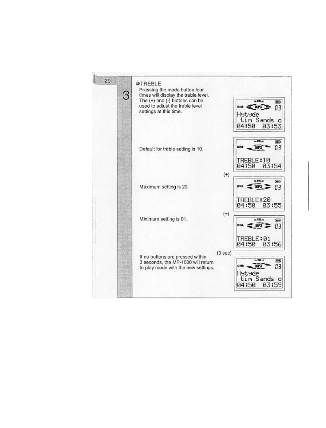 Audiovox MP1000 manual 