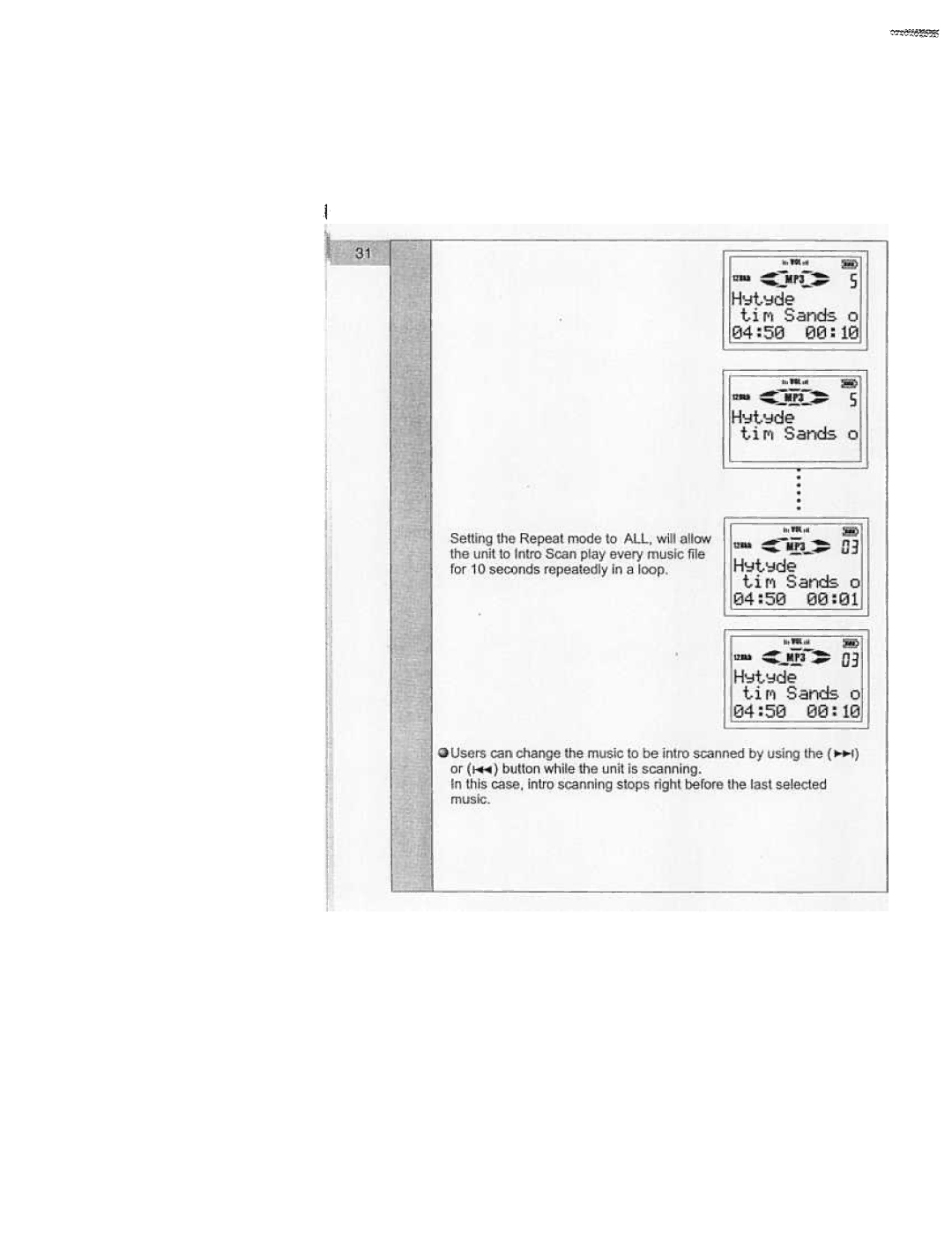 Audiovox MP1000 manual 