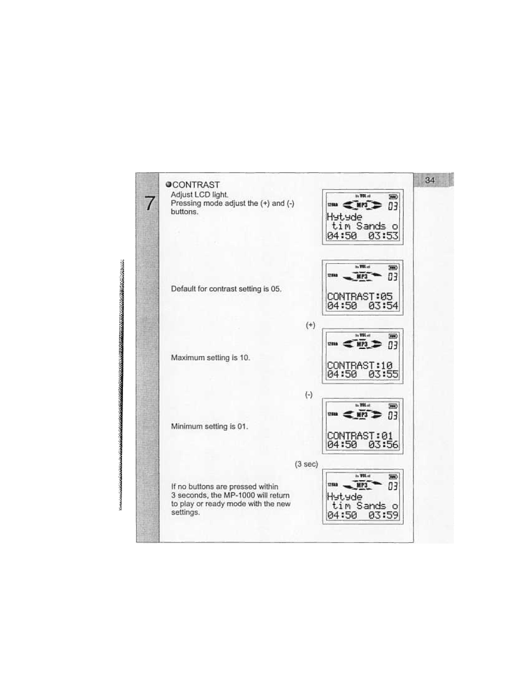 Audiovox MP1000 manual 