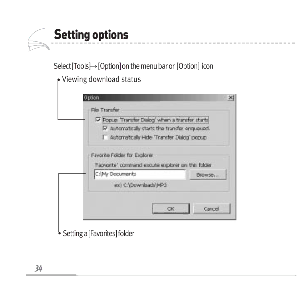 Audiovox MP3128 manual Settingoptions 