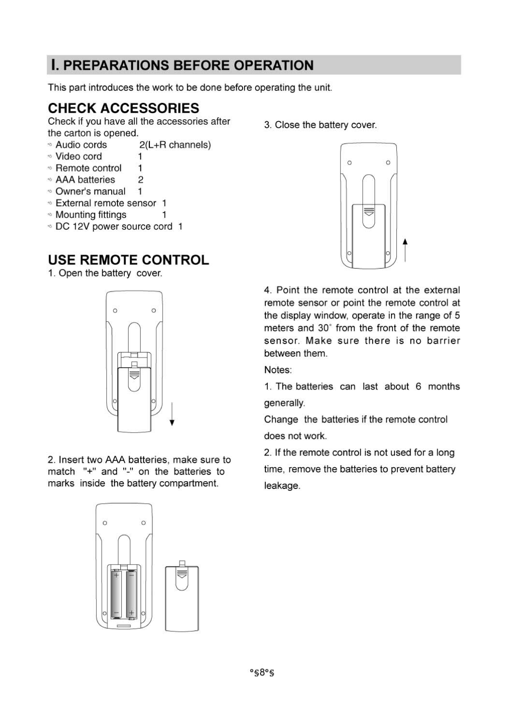 Audiovox MVDV4A owner manual 