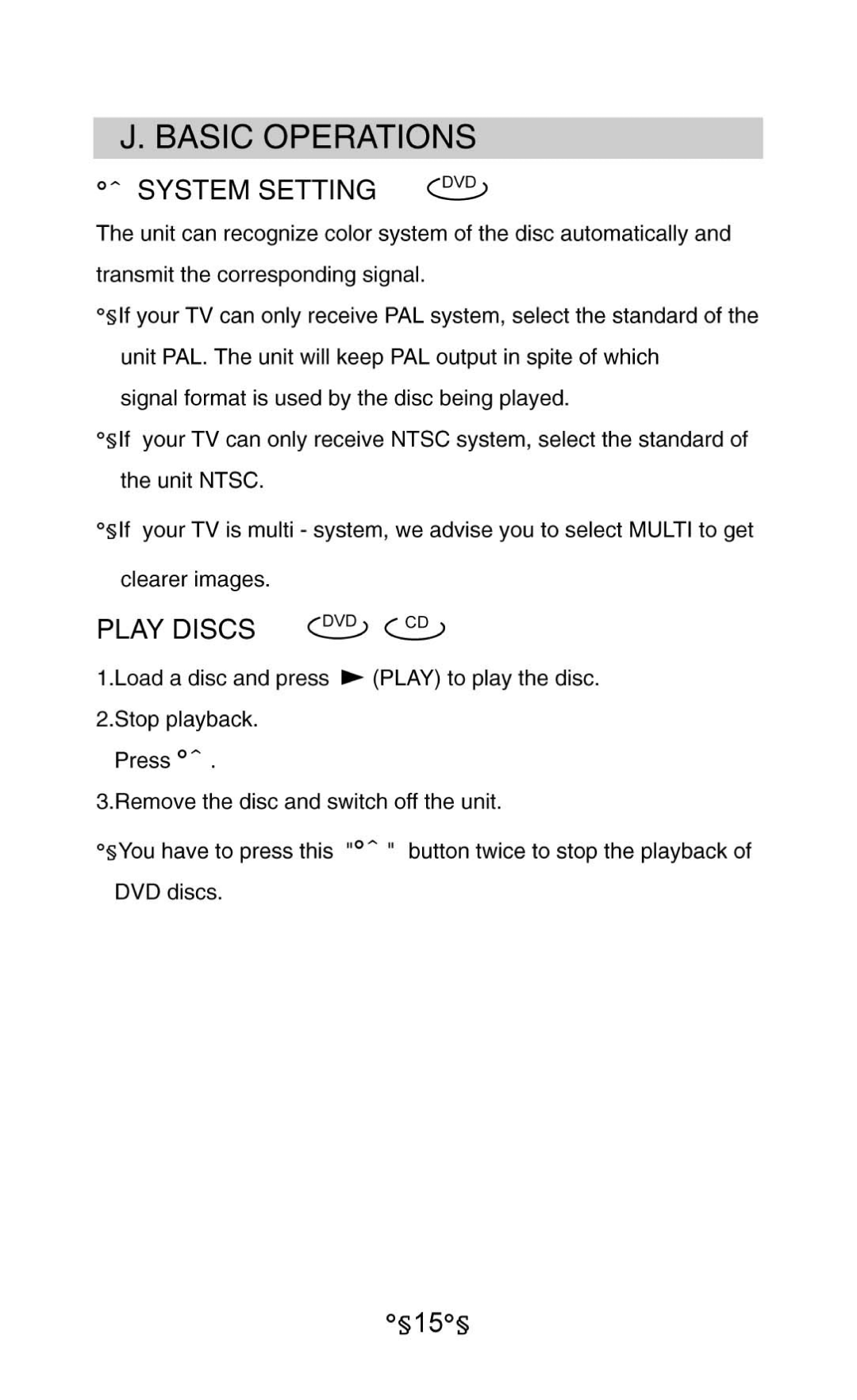 Audiovox MVDV4A owner manual 