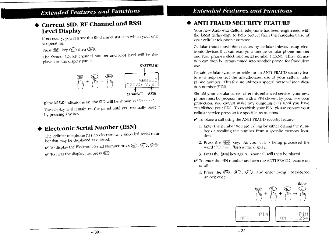 Audiovox MVX405 manual 