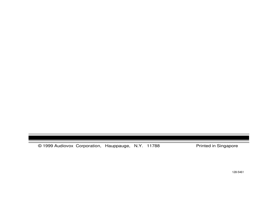 Audiovox P-94 manual Audiovox Corporation, Hauppauge, N.Y 