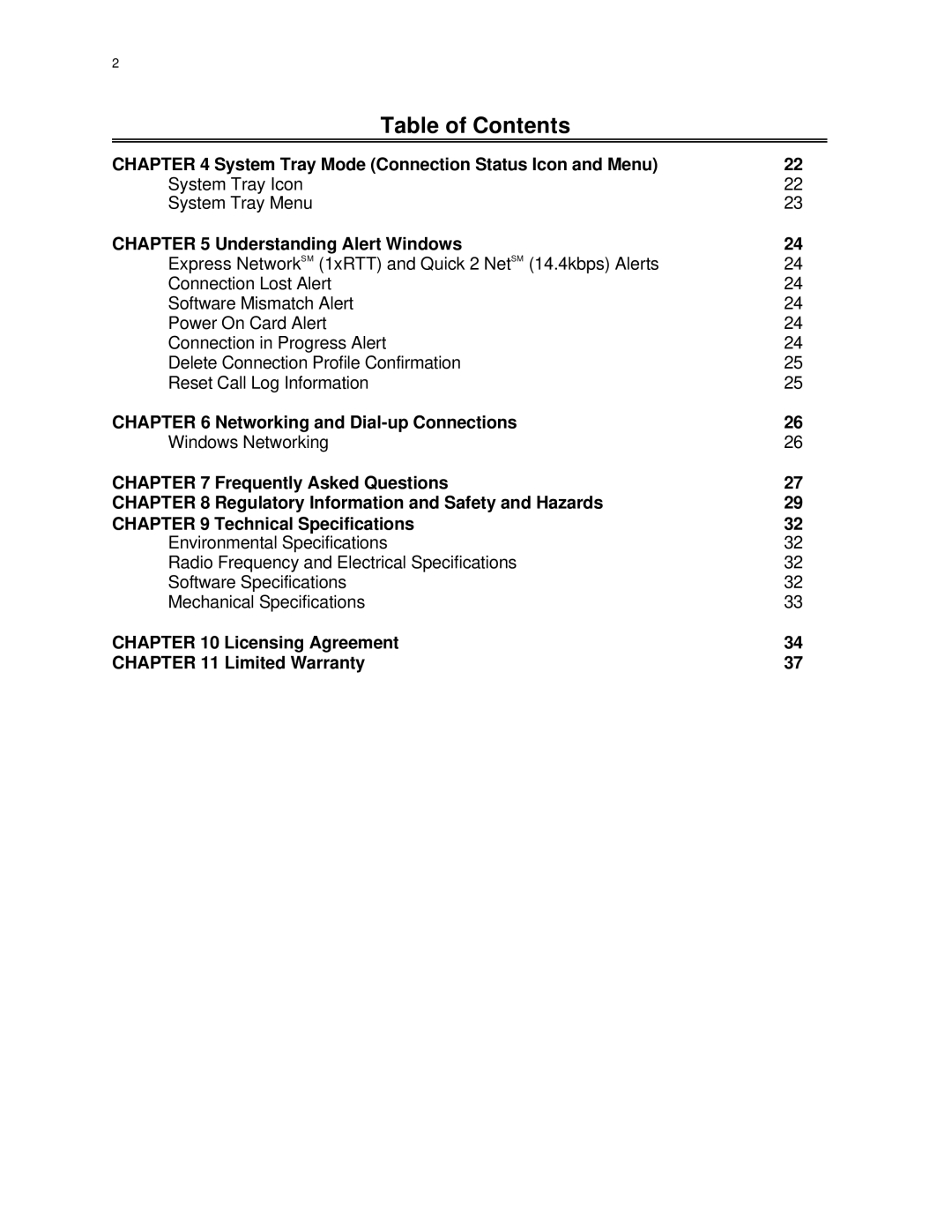 Audiovox PC 3220 manual System Tray Mode Connection Status Icon and Menu, Understanding Alert Windows 