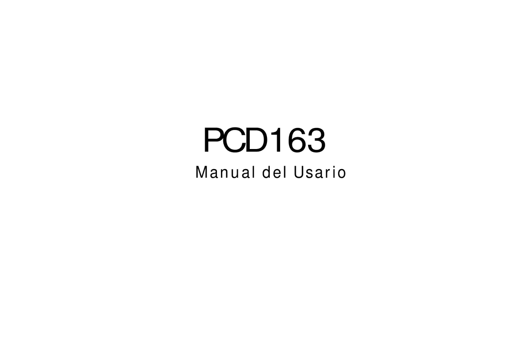 Audiovox PCD163 owner manual 