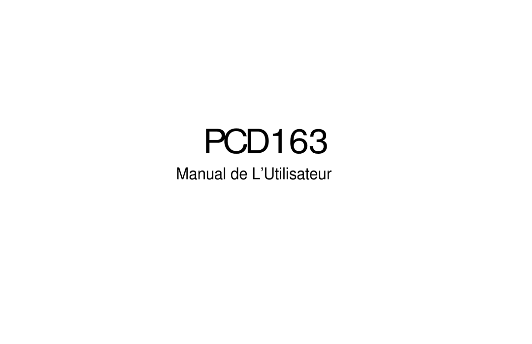 Audiovox PCD163 owner manual Manual de LUtilisateur 