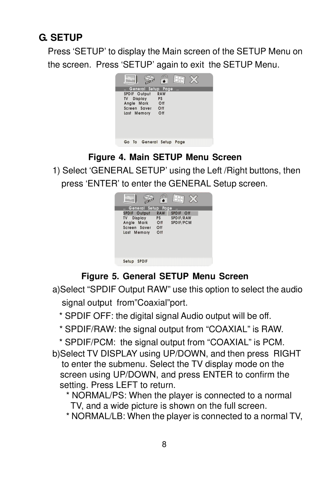 Audiovox PE702 owner manual Setup 