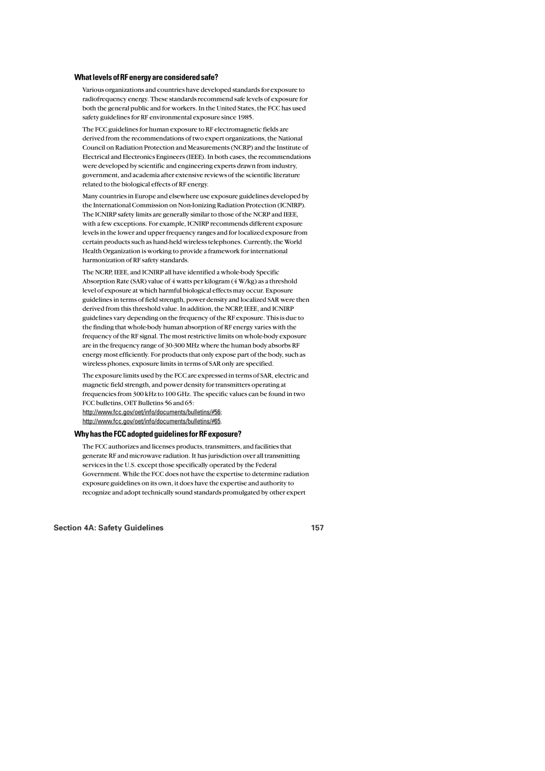 Audiovox PM-8920 manual What levels of RF energy are considered safe?, Why has the FCC adopted guidelines for RF exposure? 