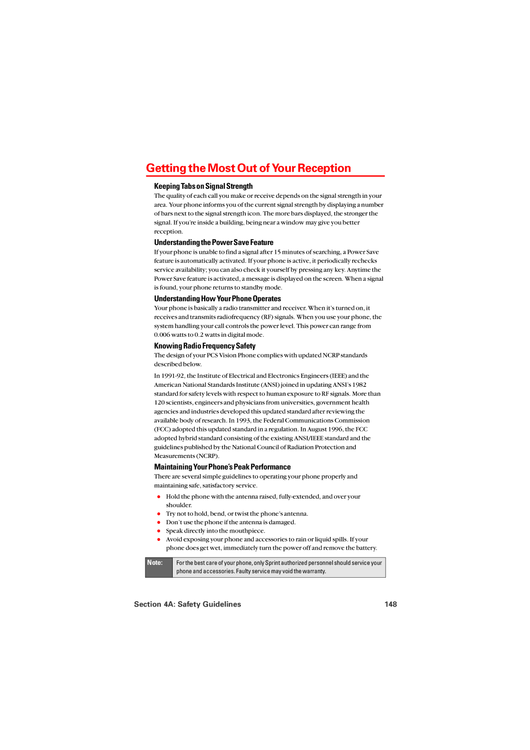 Audiovox PM8912 manual Getting the Most Out of Your Reception 