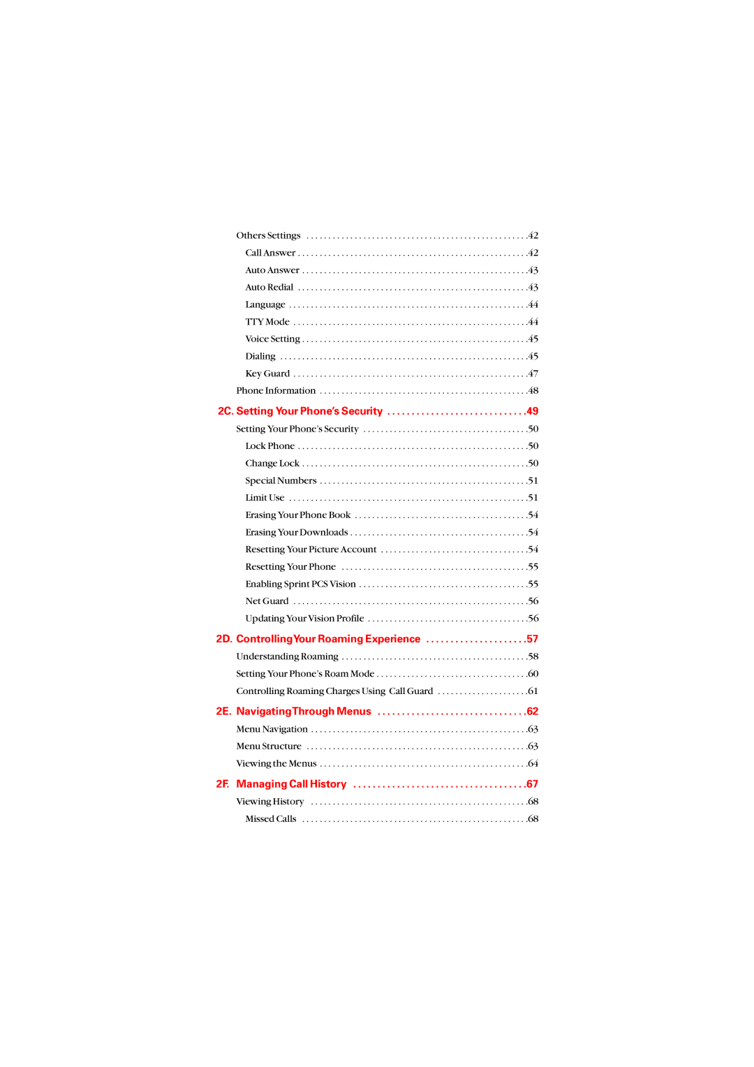 Audiovox PM8912 manual 2E. NavigatingThrough Menus 